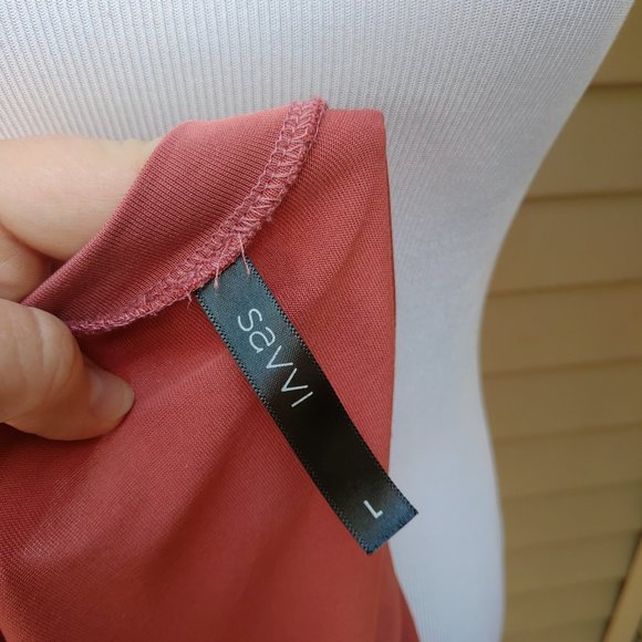 SAVVI Red Fitness Relaxed Fit Tank Top Logo Print Racerback Yoga Gym Crop - Picture 8 of 10